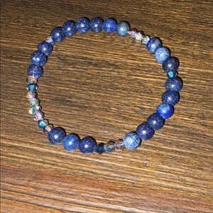 Lapis Blue Beaded Bracelet